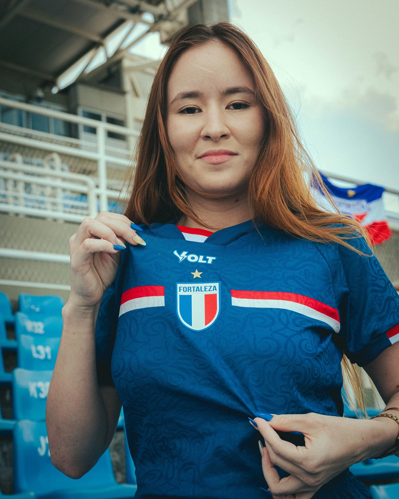 Camisa Jogo 3 2025 Fortaleza Esporte Clube Feminina Azul Marinho Volt