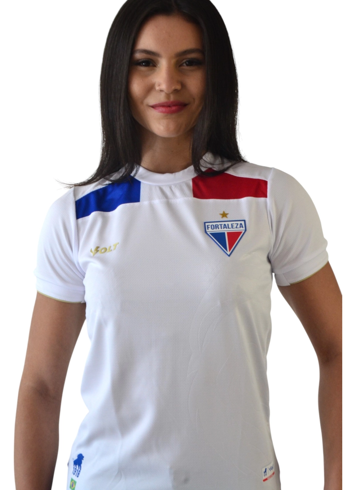 Camisa Glória Fortaleza 2025 Branca Feminina Volt
