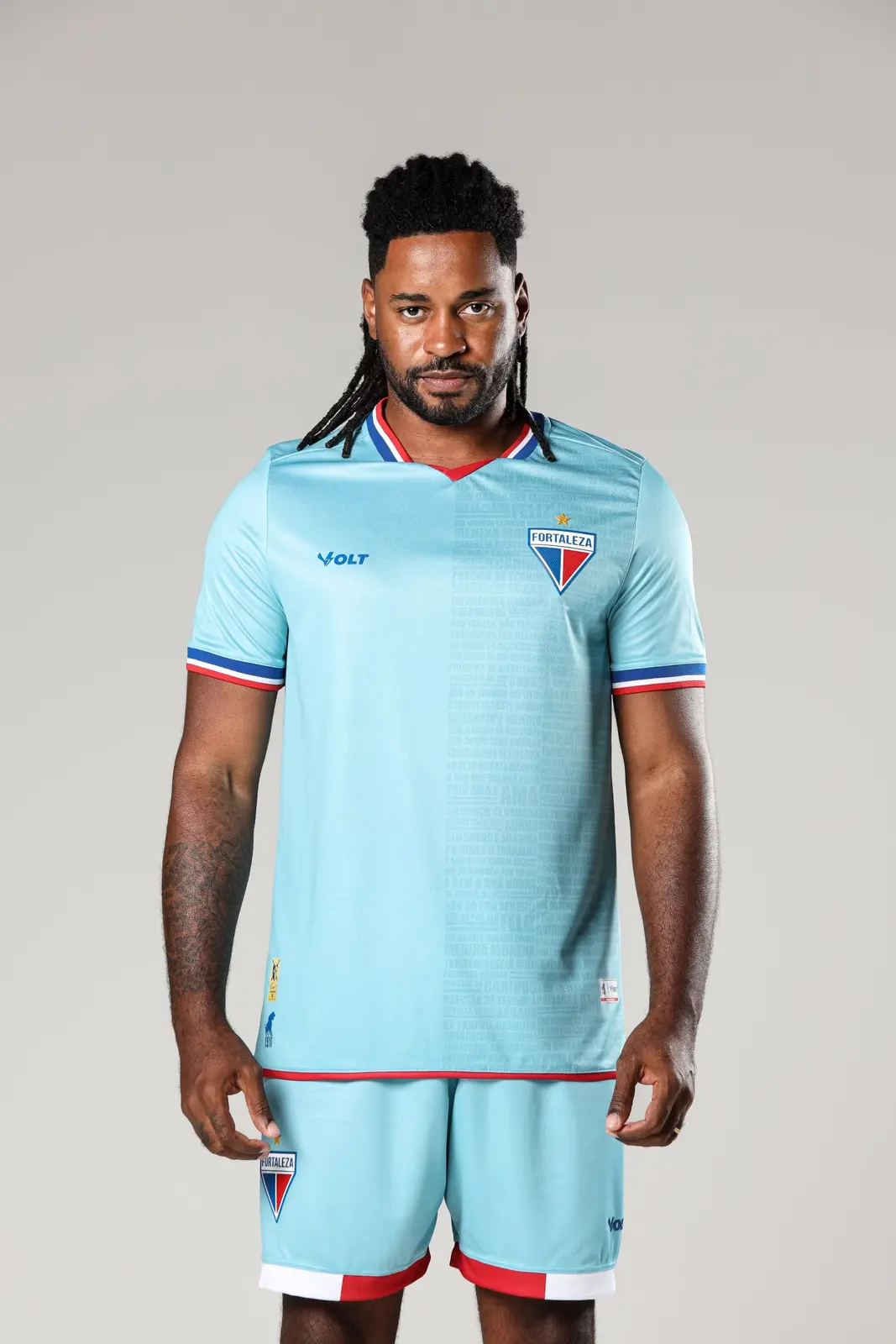 Camisa Plus Copa Do Nordeste Goleiro 2025 Fortaleza Masculino Azul Volt