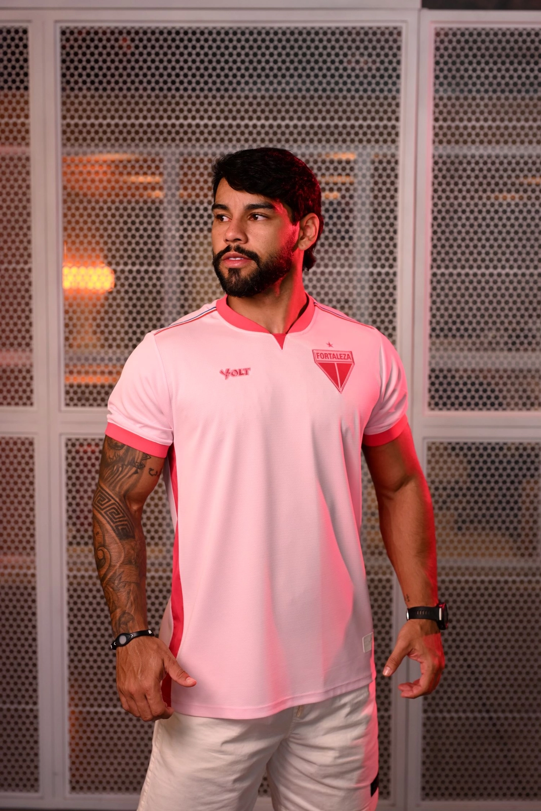 Camisa Outubro Rosa 2025 Fortaleza Esporte Clube Masculina Volt
